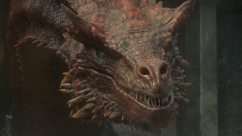 Dragon baring its teeth