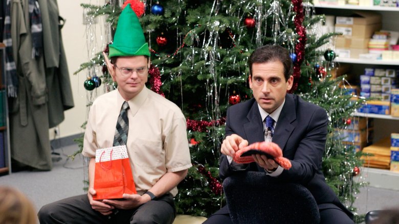 Rainn Wilson and Steve Carell in The Office