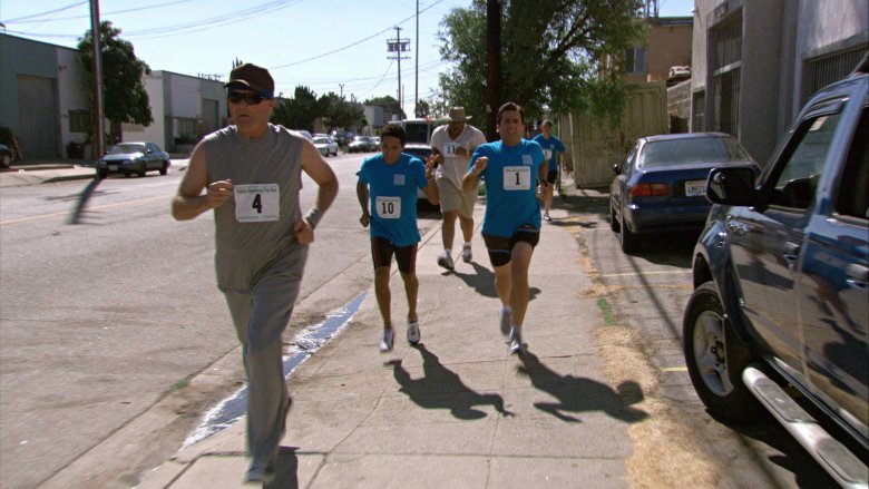 Creed Bratton, Oscar Nunez, Steve Carell, and Leslie David Baker in The Office