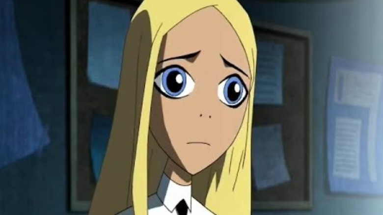 Terra frowns in Teen Titans