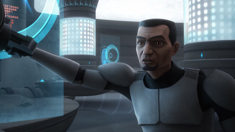 Fives uncovering the conspiracy in Star Wars: The Clone Wars