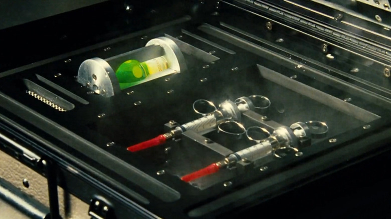 Syringes in a briefcase