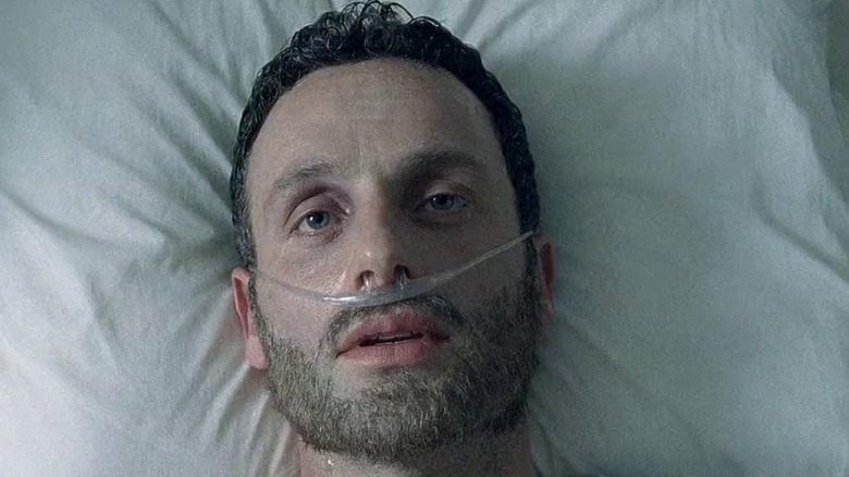 Rick Grimes in hospital bed