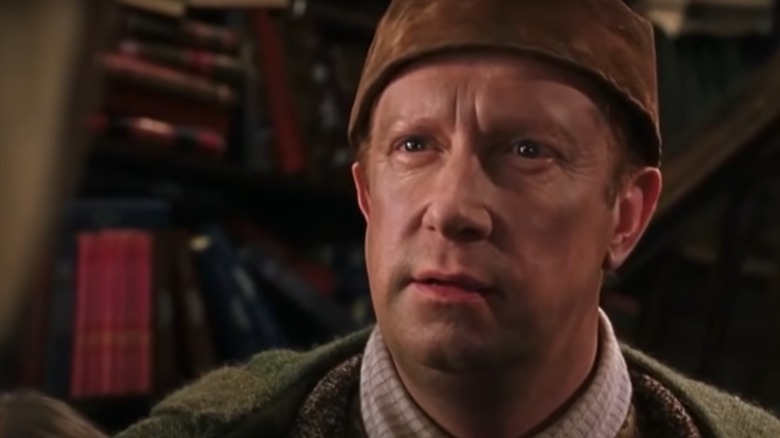 Arthur Weasley squinting