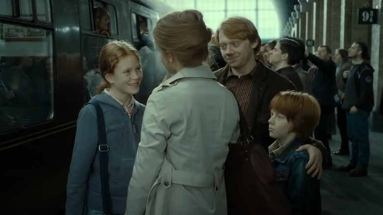 Ron and Hermione with Rose and Hugo