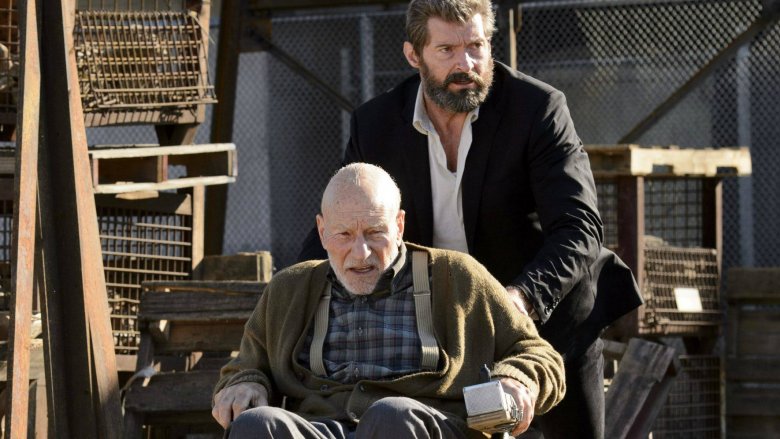 Hugh Jackman and Patrick Stewart in Logan