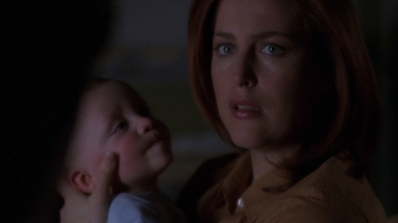 Scully with baby William