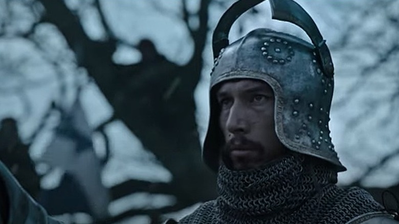 Adam Driver in middle age armor/helmet