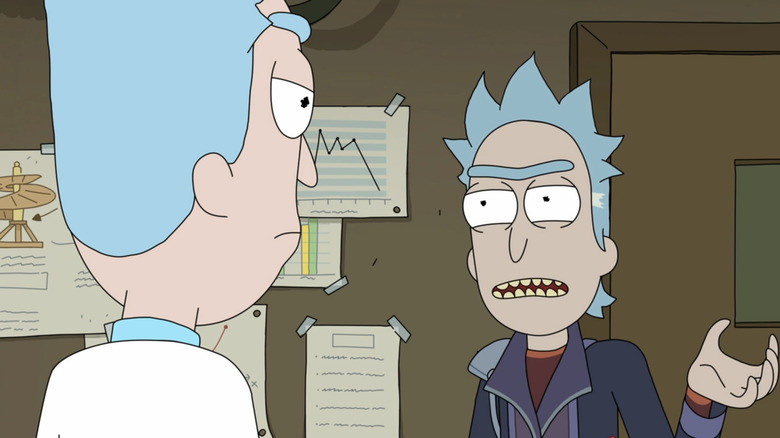 Two versions of Rick Sanchez