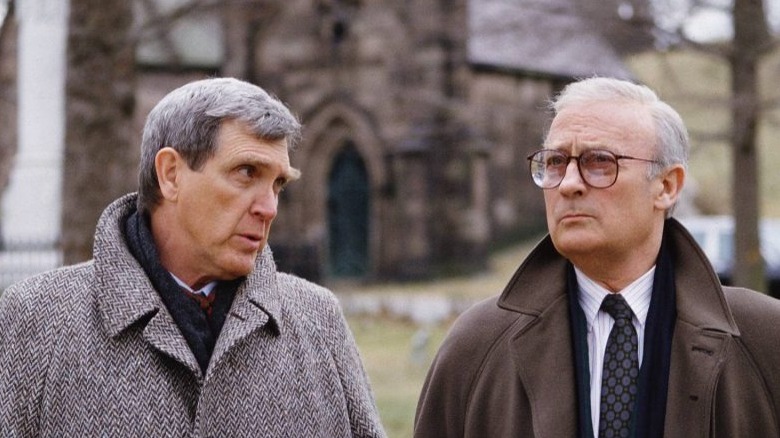 Robert Lansing (l) and Edward Woodward