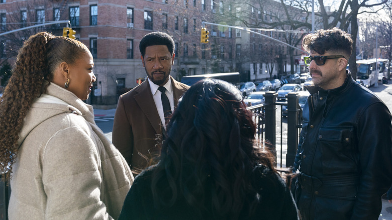 The Equalizer characters standing on street corner