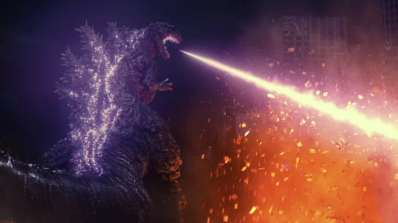 Shin Godzilla destroys Tokyo