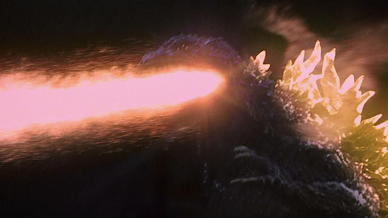 Godzilla returns with bright orange atomic breath