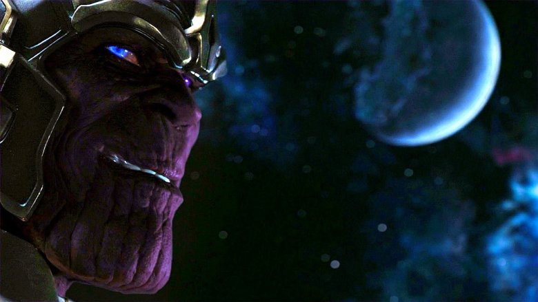 Thanos from the mid-credits scene of Avengers