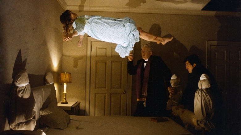 Regan levitating exorcist scene