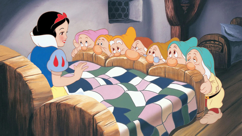 Snow White meets the Seven Dwarfs