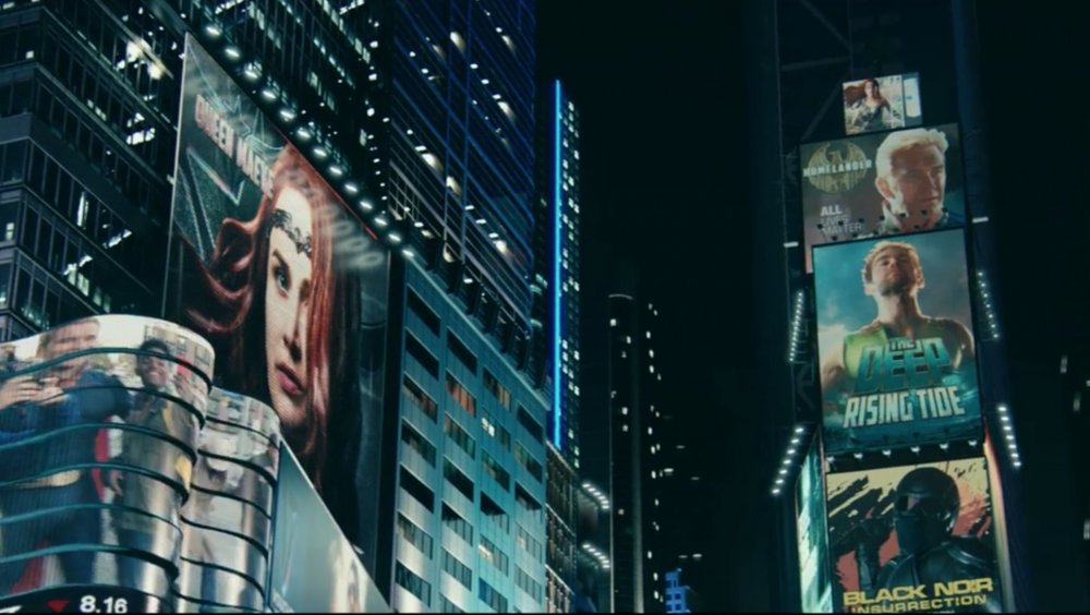 Time Square filled with movie ads on The Boys