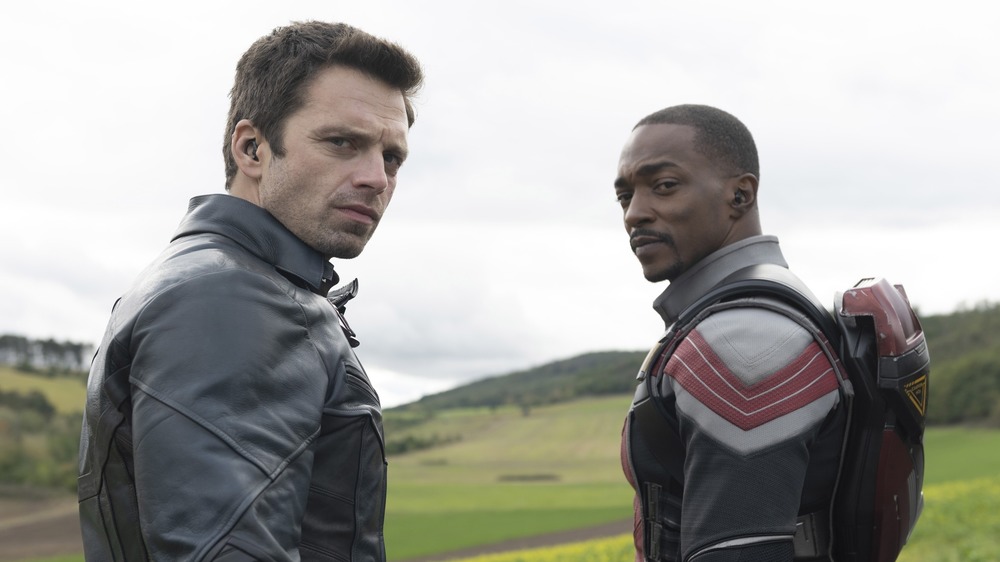 Bucky Barnes Sam Wilson looking back