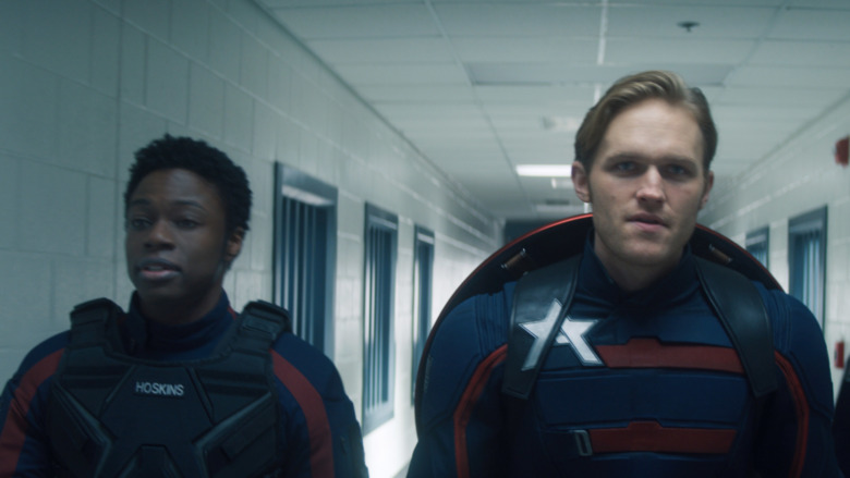 John Walker and Lemar Hoskins in The Falcon and the Winter Soldier