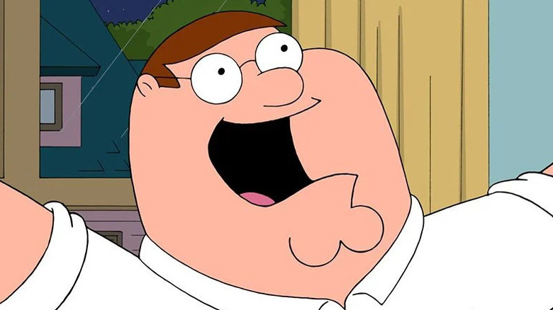 Peter Griffin with lottery ticket