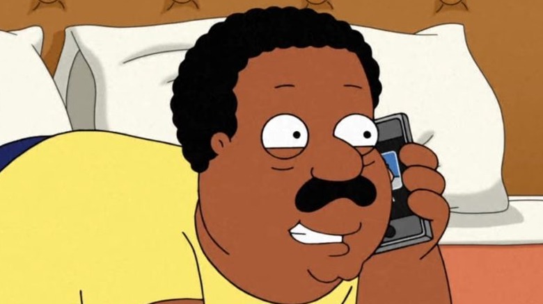 Cleveland Brown on phone