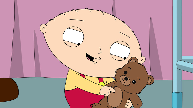 Stewie Griffin with bear