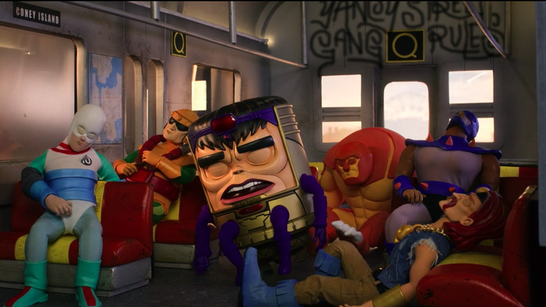 MODOK supervillains sleeping train