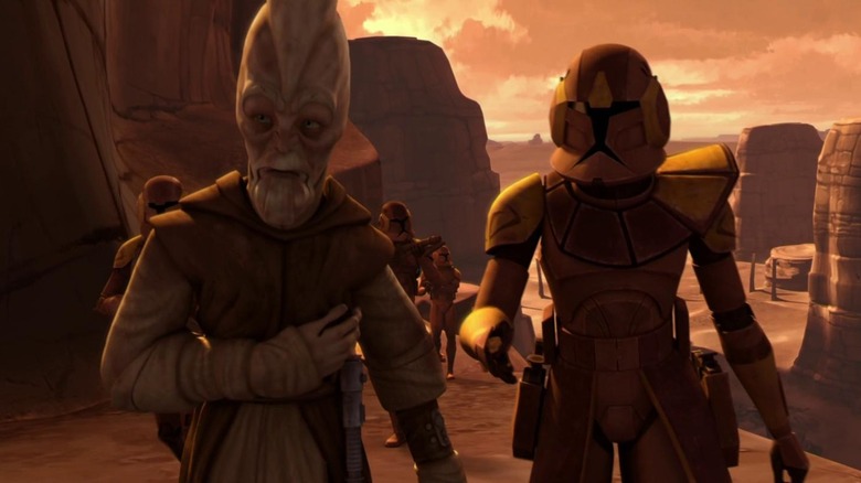 Ki-Adi Mundi with a clone