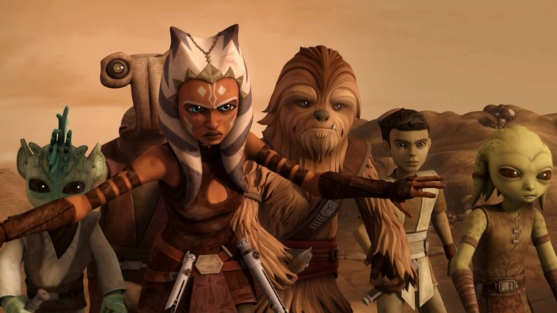 Ahsoka with the younglings