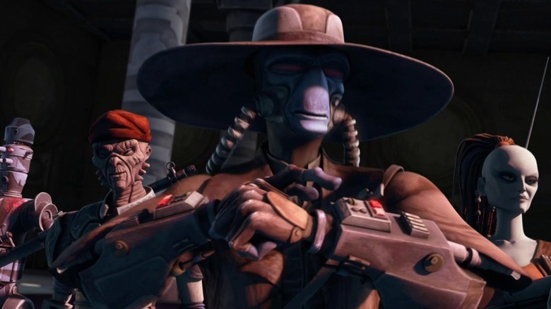 Cad Bane with other bounty hunters