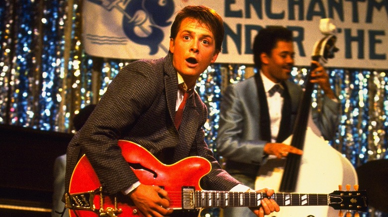 Marty McFly playing "Johnny B. Goode"