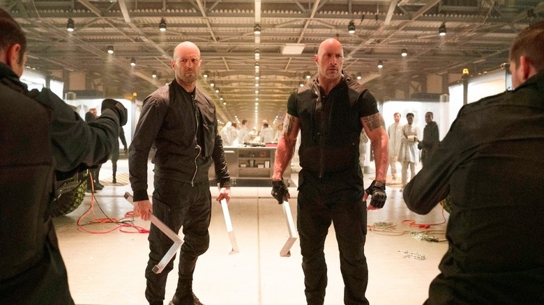 Hobbs and Shaw about to fight