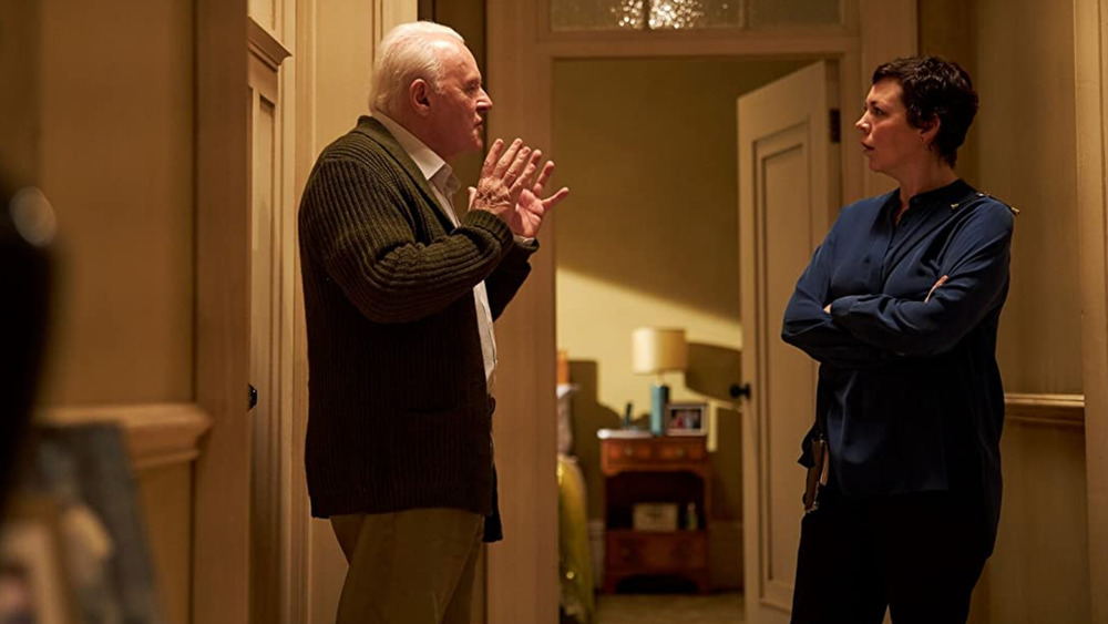 Anthony Hopkins and Olivia Colman in The Father