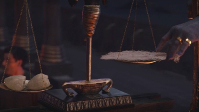 The Scales of Justice balancing in Moon Knight