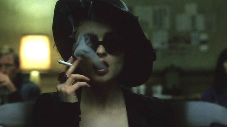 Marla Singer smoking a cigarette