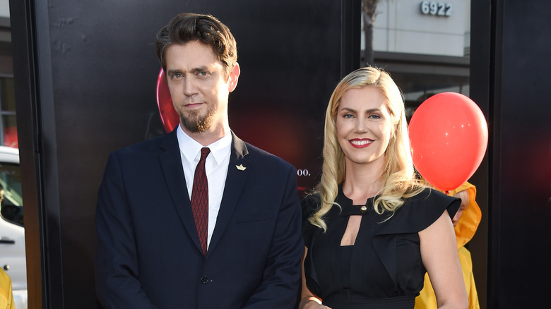 Barbara and Andy Muschietti posing at the It premiere