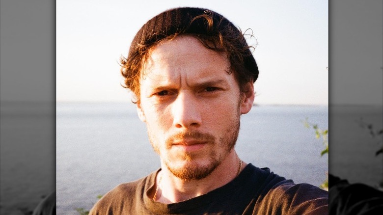 Anton Yelchin beach self portrait 