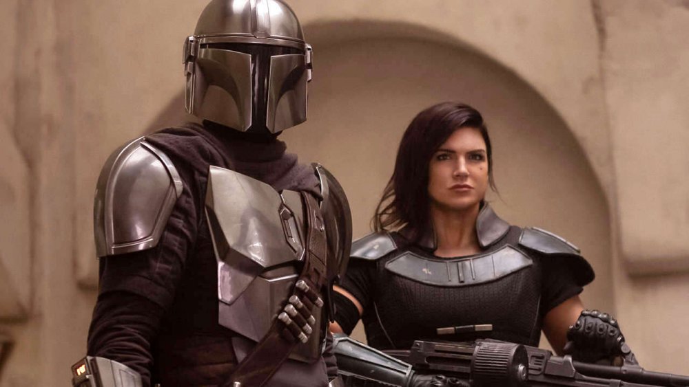 Pedro Pascal and Gina Carano on The Mandalorian