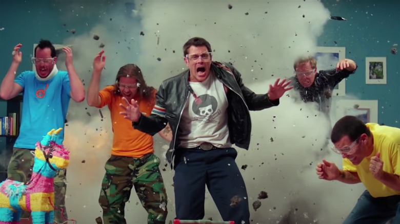 Jackass cast amid explosion