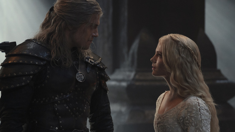 Geralt and Ciri discuss matters in Season 2