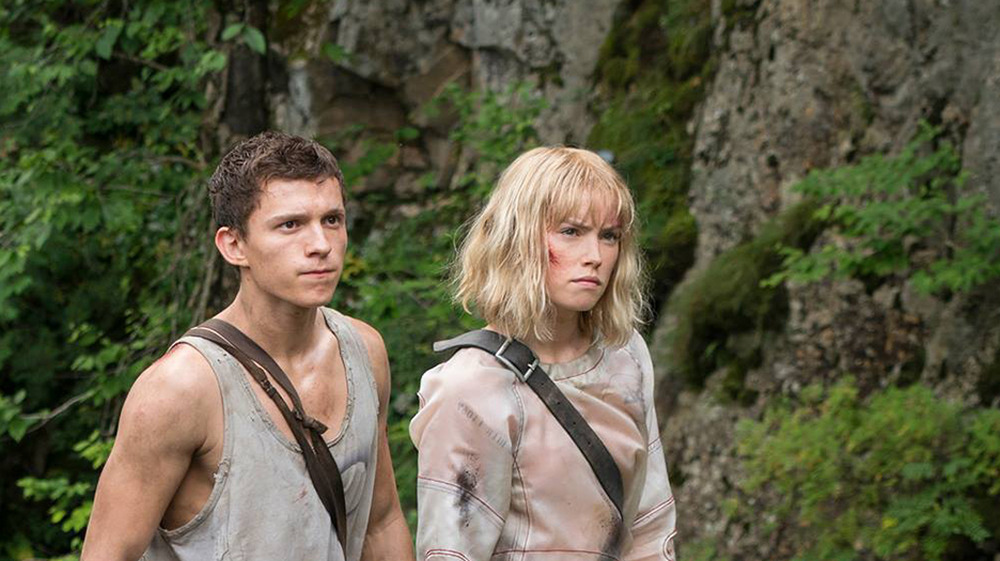 Daisy Ridley and Tom Holland in Chaos Walking