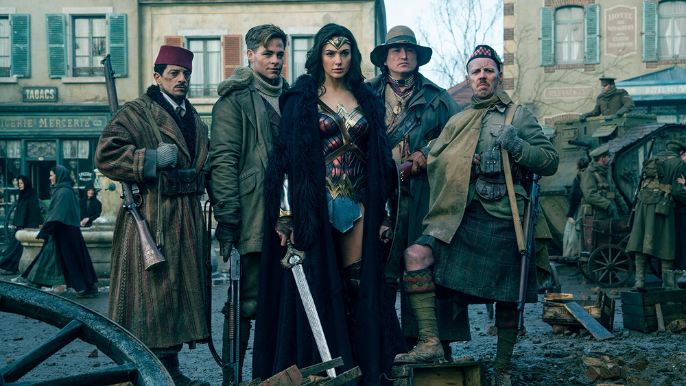 Wonder Woman and Steve Trevor posing