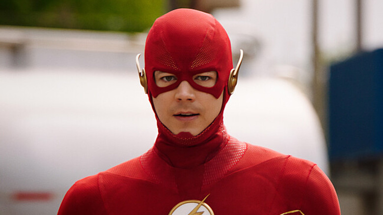 Grant Gustin as The Flash smiling