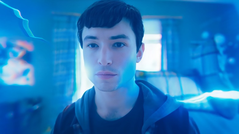 Ezra Miller as Barry Allen curious