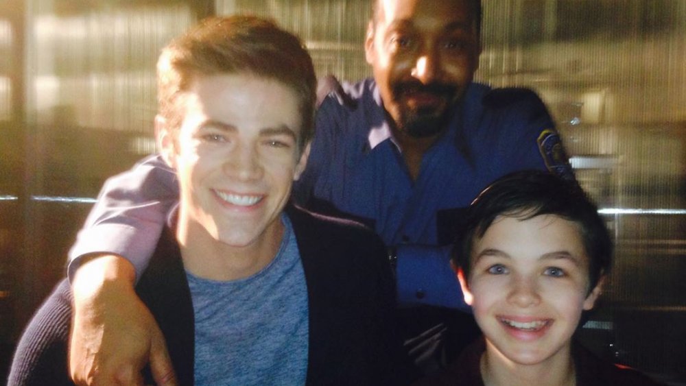 Grant Gustin and Logan Williams