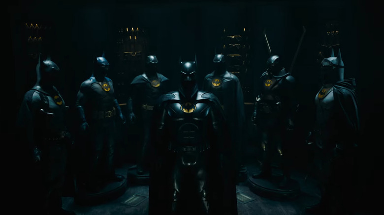 A number of bat suits