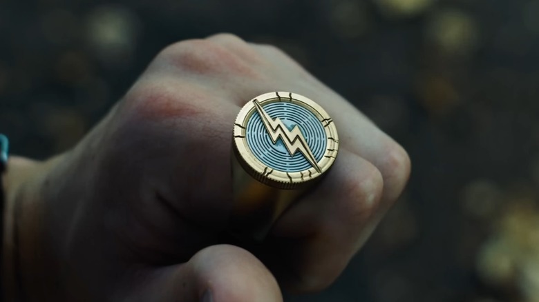 Barry's hand displaying The Flash ring