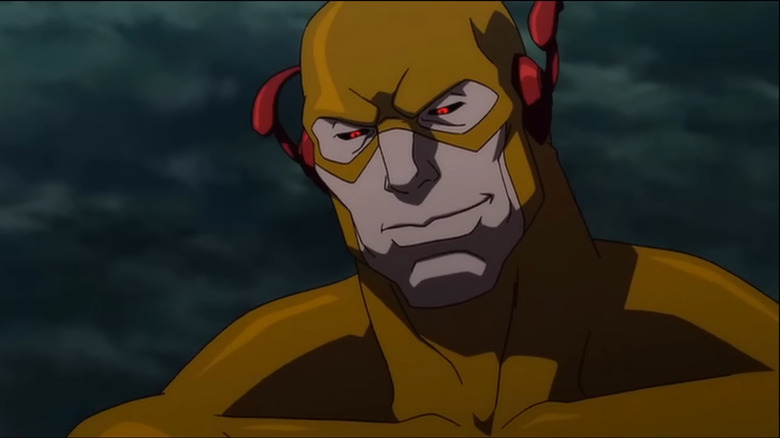 The Reverse Flash looks down