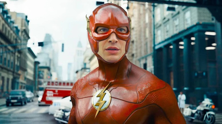 The Flash in the street