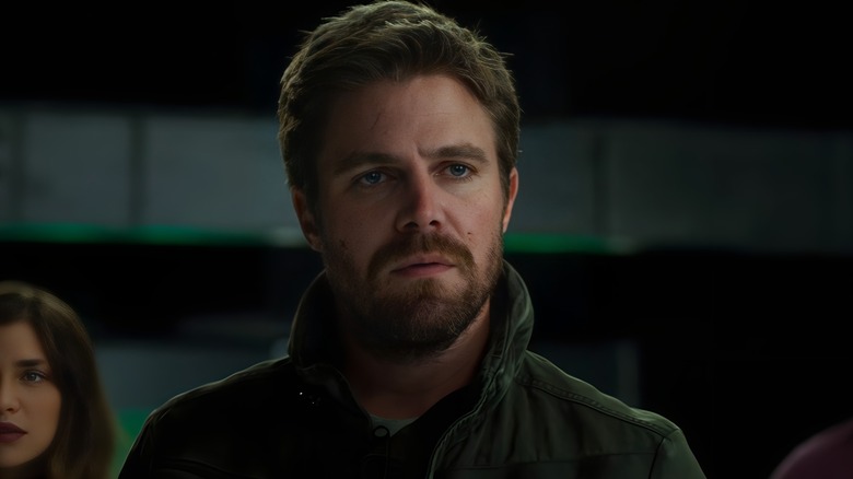 Oliver Queen looking stunned